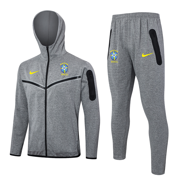 Hoodies Brasilien 2024-2025 Grau 3